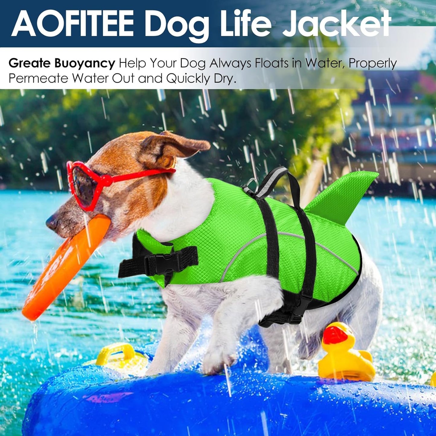 Dog Life Vest Swimming