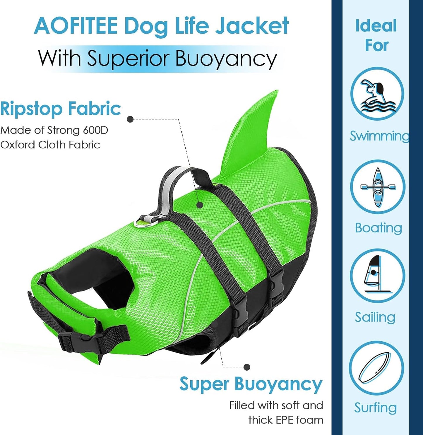 Dog Life Vest Swimming